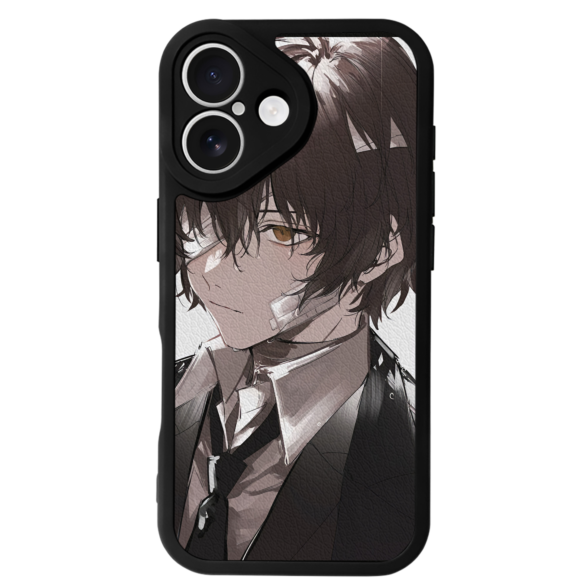 （画像用） 文豪ストレイドッグス Bungo Stray Dogs 【iPhone 16シリーズ対応】シリコンスマホケース（レザー調） 材質：シリコン